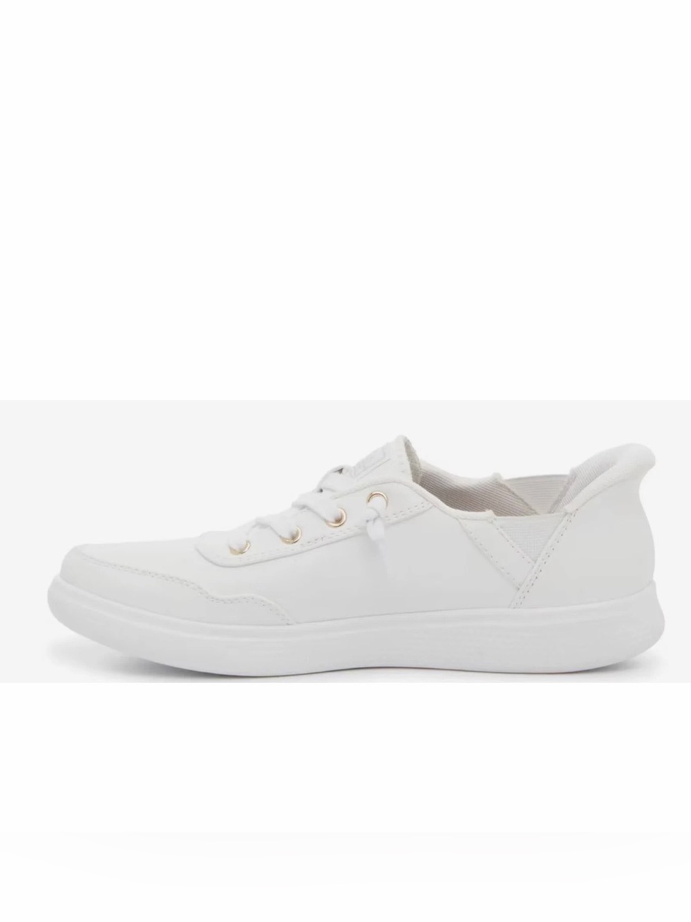 Skechers Women’s All-White Low-Top Lace-Up Sneaker - Picture 4 of 4